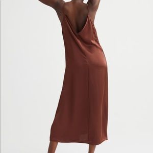 Brown Satin Slip